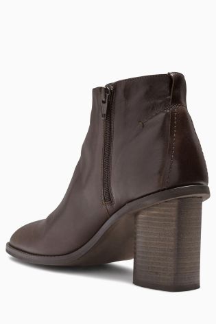 Signature Leather Ankle Boots